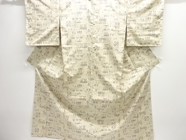 Japanese Kimono / Tsumugi Omeshi Silk